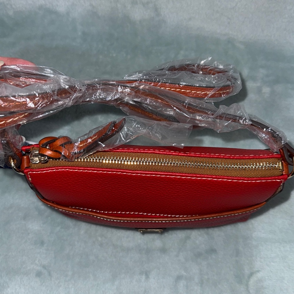 Dooney & Bourke Red Pebble Grain Crossbody Bag - Picture 9 of 17